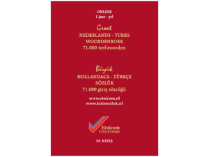 Büyük Hollandaca-Türkçe Sözlük Online 1 Senelik Abone